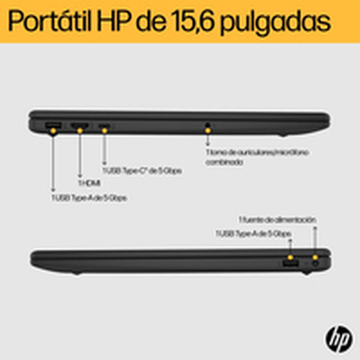 Laptop HP B56HYEA 15,6" AMD Ryzen 7 7730U 16 GB RAM 512 GB SSD