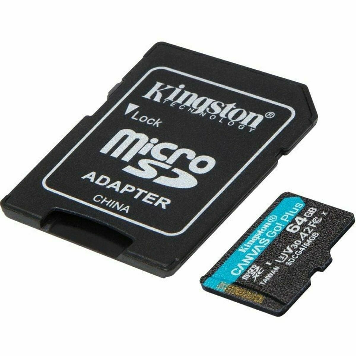 Micro SD Memory Card with Adaptor Kingston CANVAS Go! Plus 64 GB