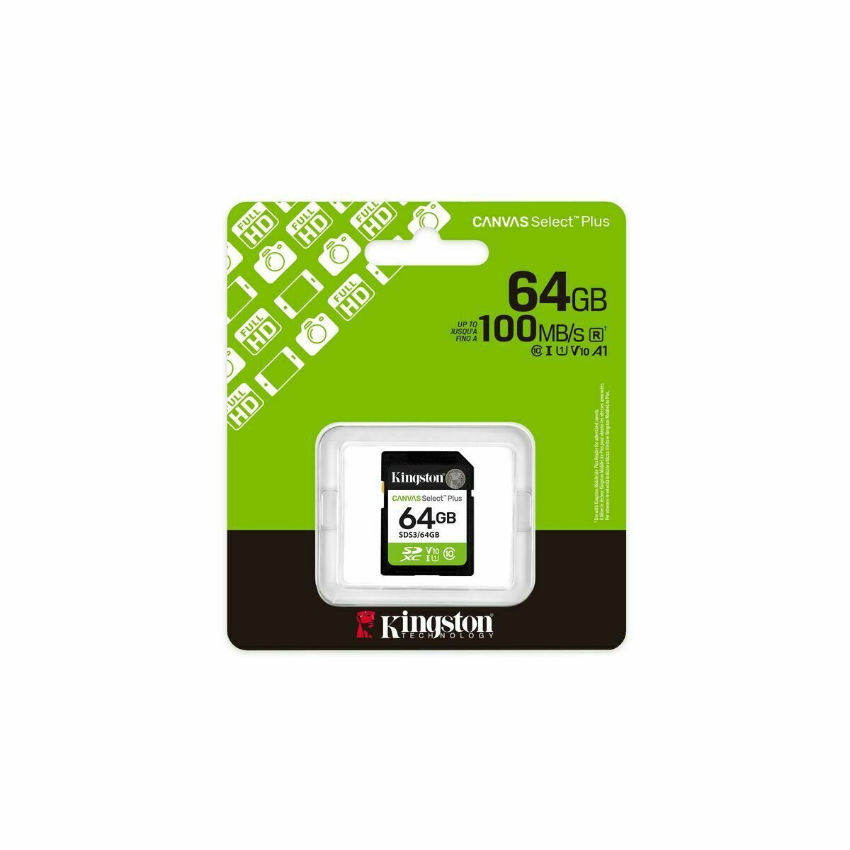 Micro SD Card Kingston CANVAS Select Plus 64 GB