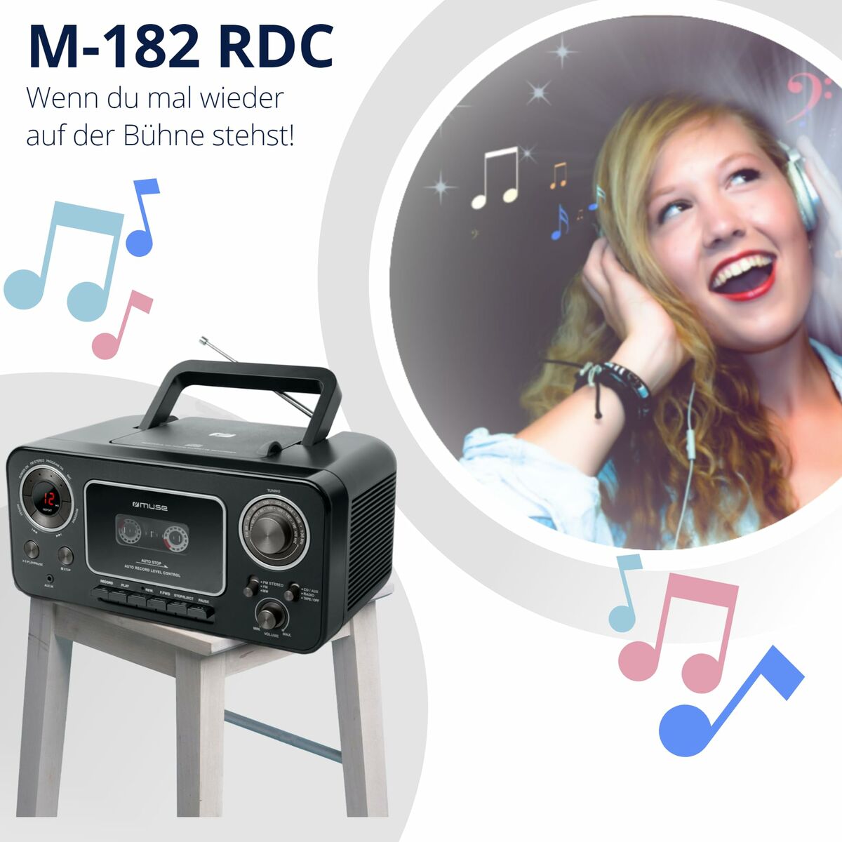 Radio cassette Muse M182RDC