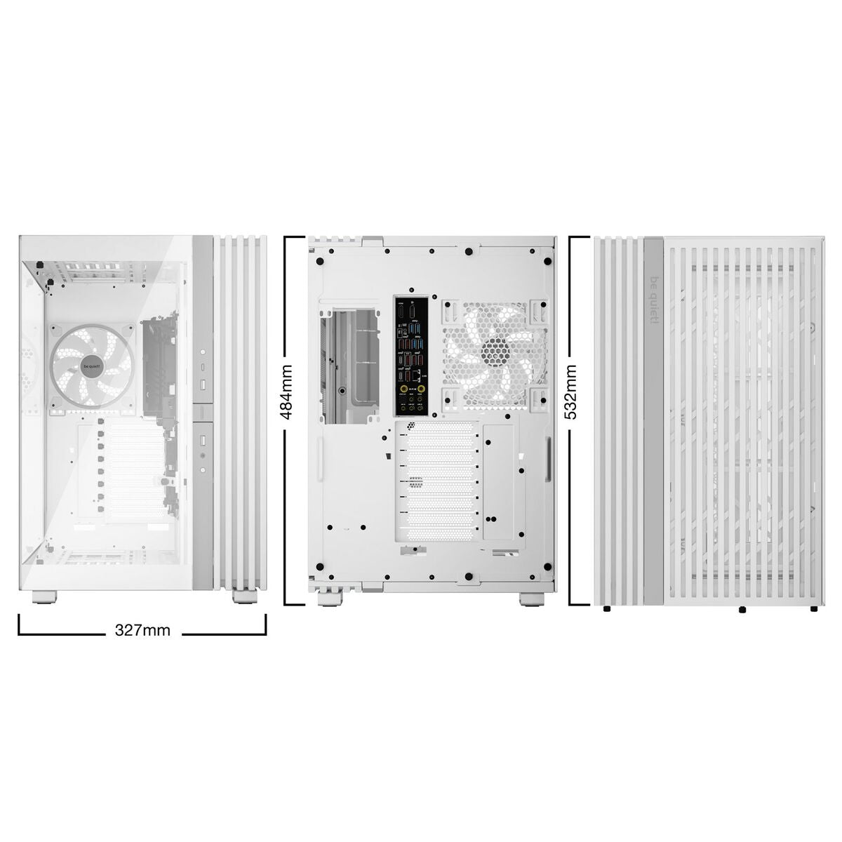 ATX Semi-tower Box Be Quiet! BGW72 White Multicolour