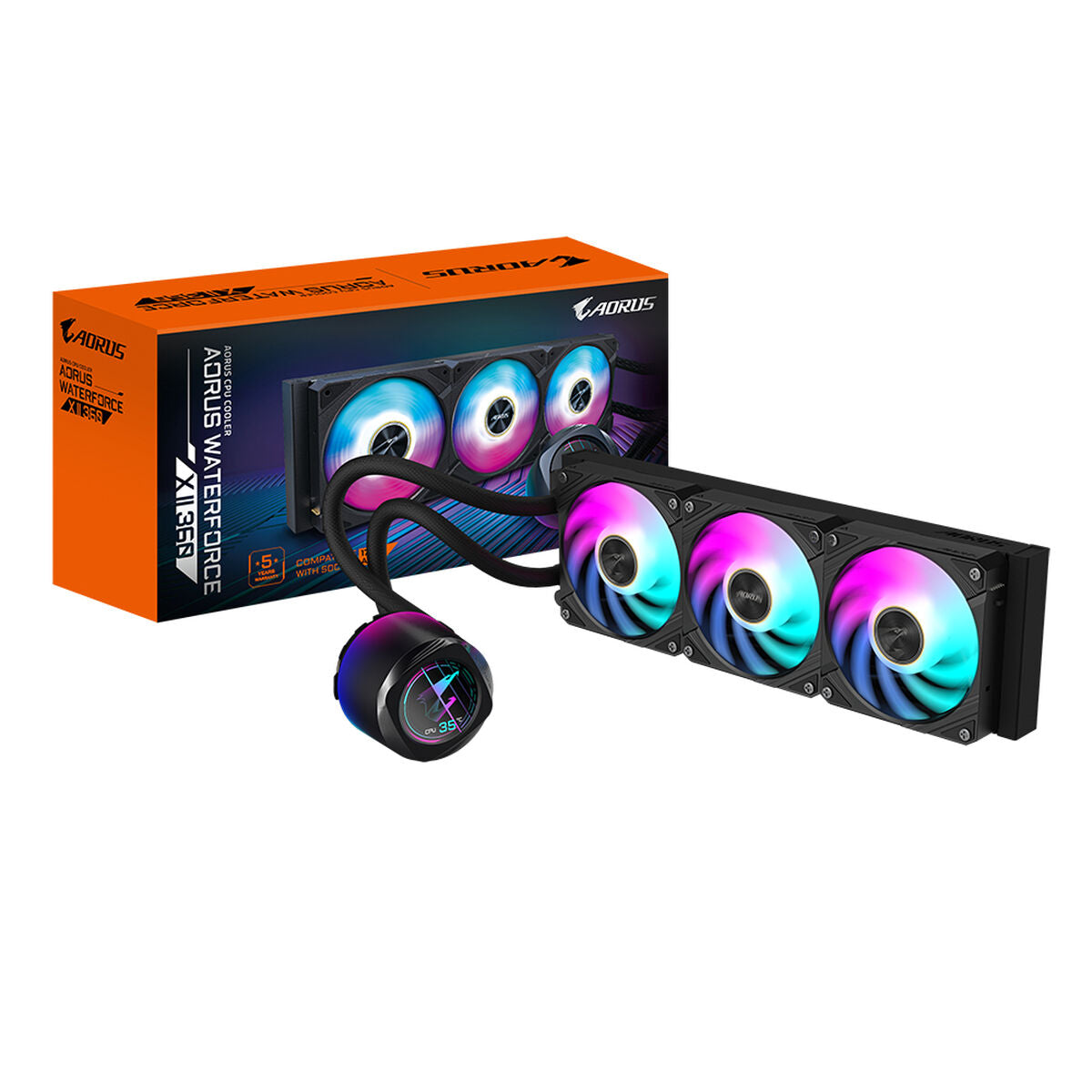 Liquid Refrigeration Kit Gigabyte GP-AORUS WATERFORCE X II 360 Ø 12 cm