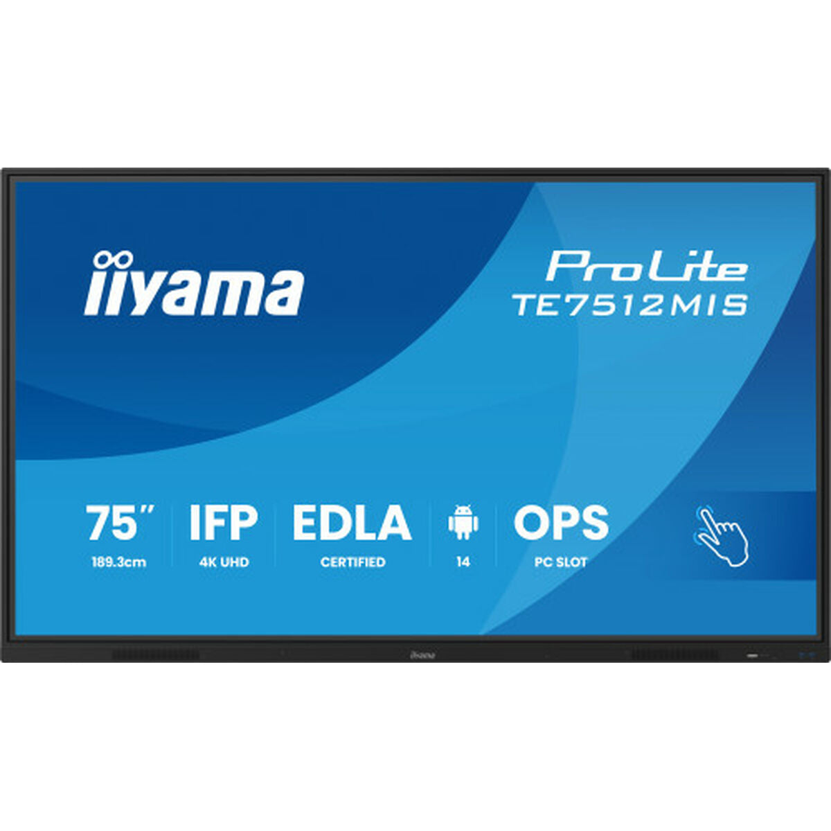 Touch Screen Monitor Iiyama TE7512MIS-B4AG 4K Ultra HD 65"