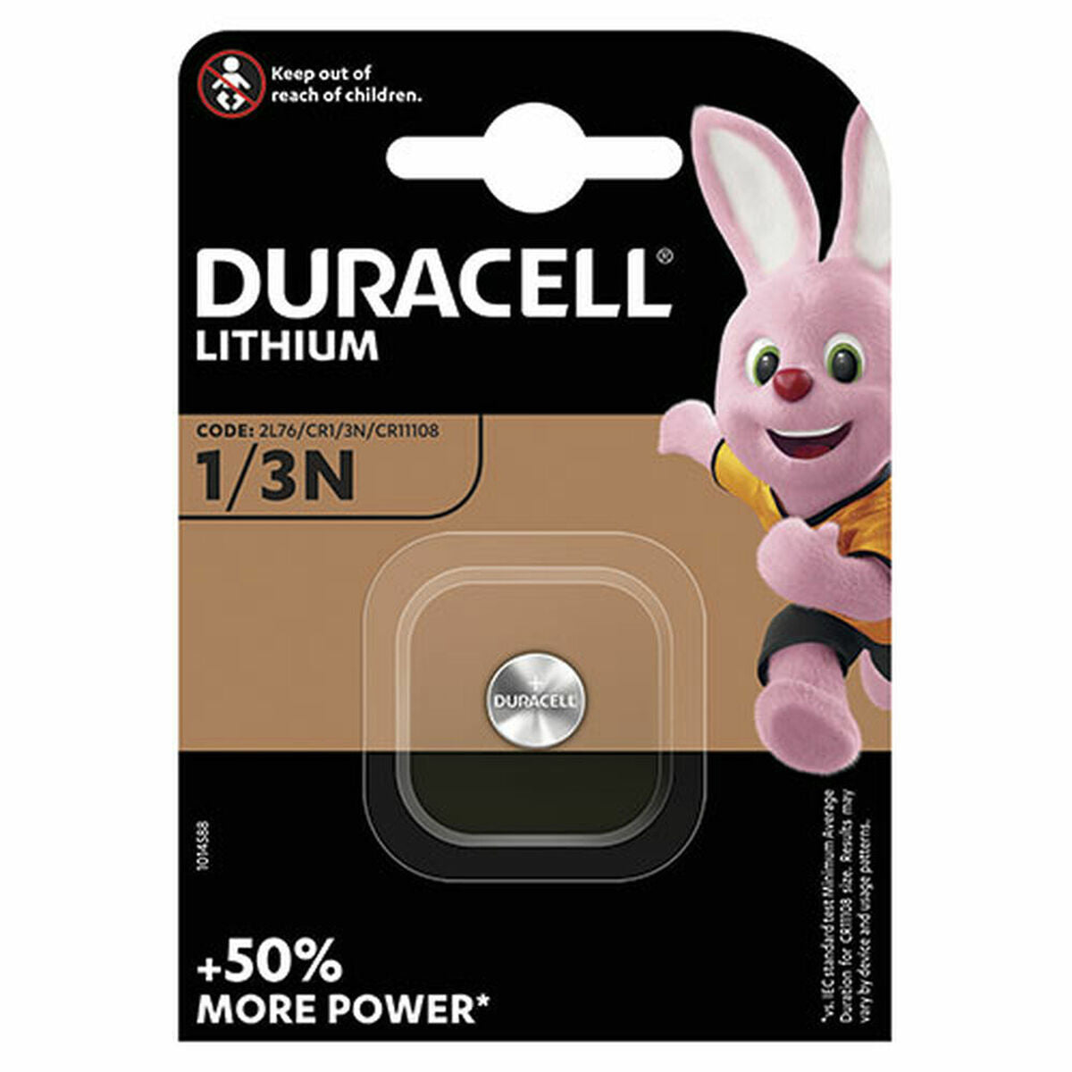 Lithium Battery DURACELL 1/3N 3V