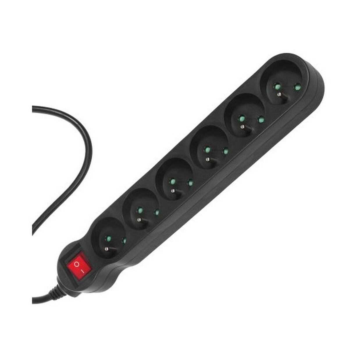 Power Socket - 6 Sockets with Switch MacLean MCE225 2300 W (1,5 m)
