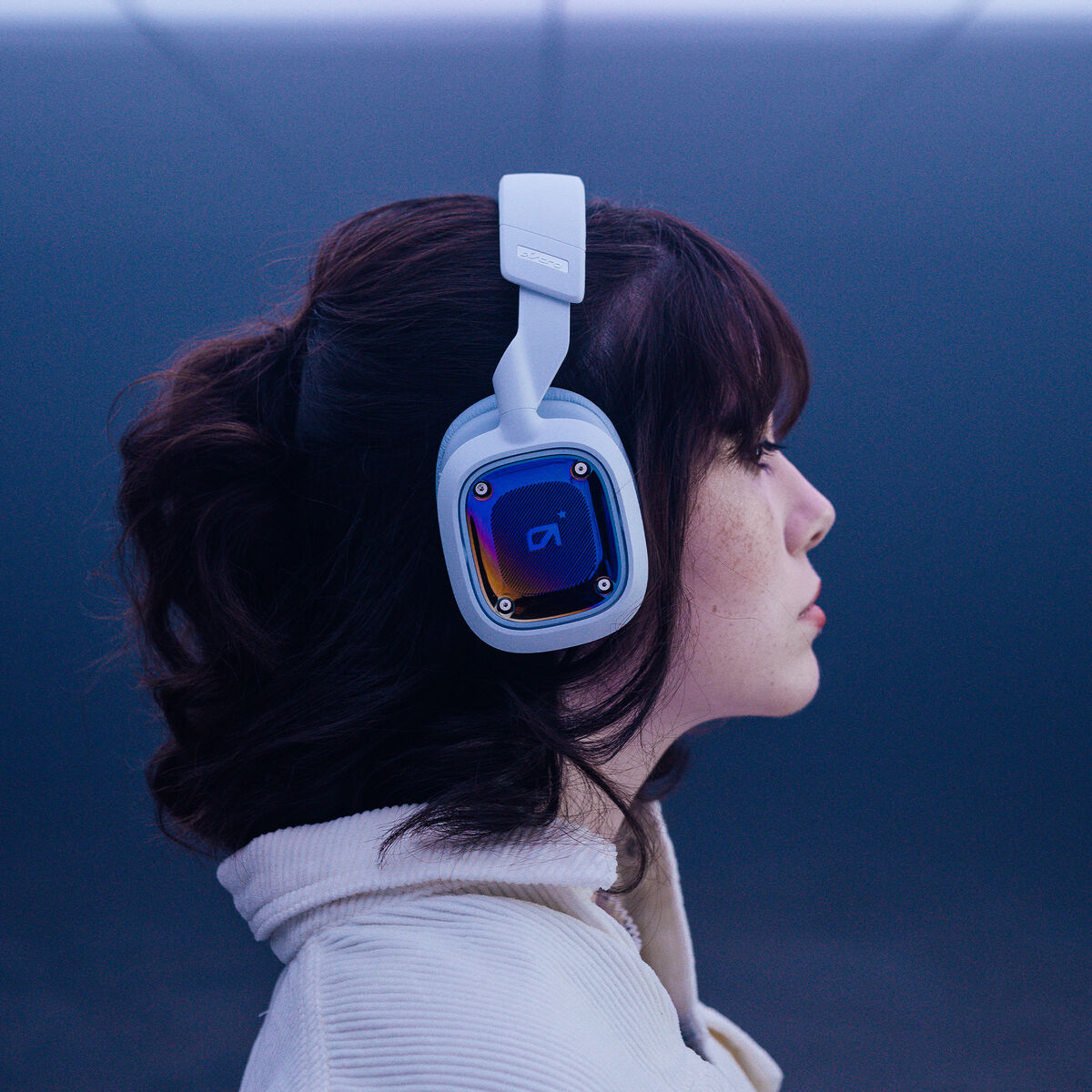Headphones with Microphone Logitech A30 White