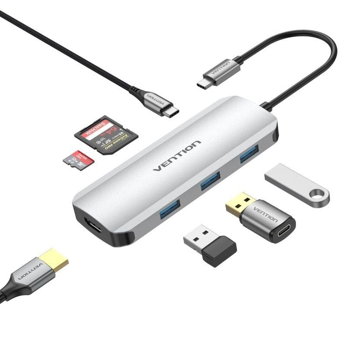 USB Hub Vention TOJHB 100 W 7-in-1