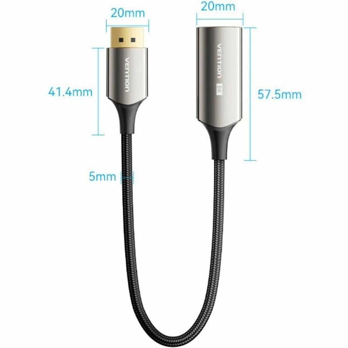 DisplayPort to HDMI Cable Vention HFNBC Black