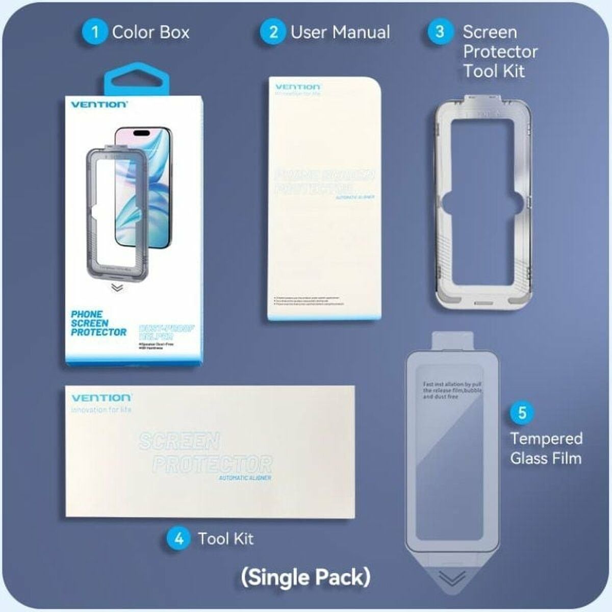 Tempered Glass Mobile Screen Protector Vention KUJTCA-10
