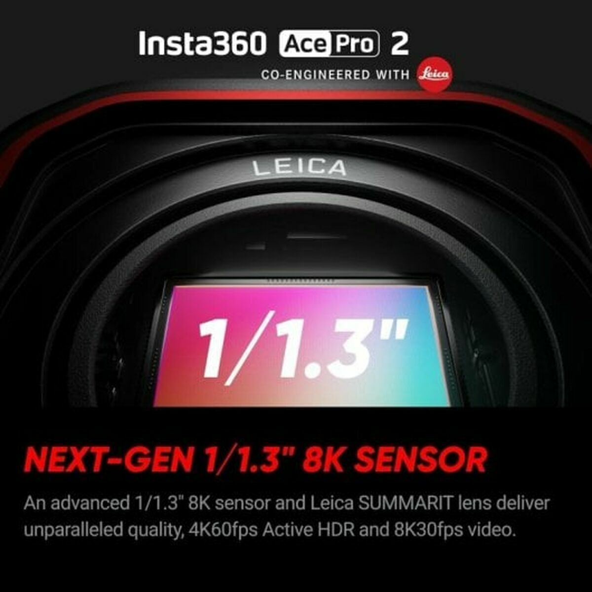 Sports Camera Insta360 INCAMAP2 Black 2,5"