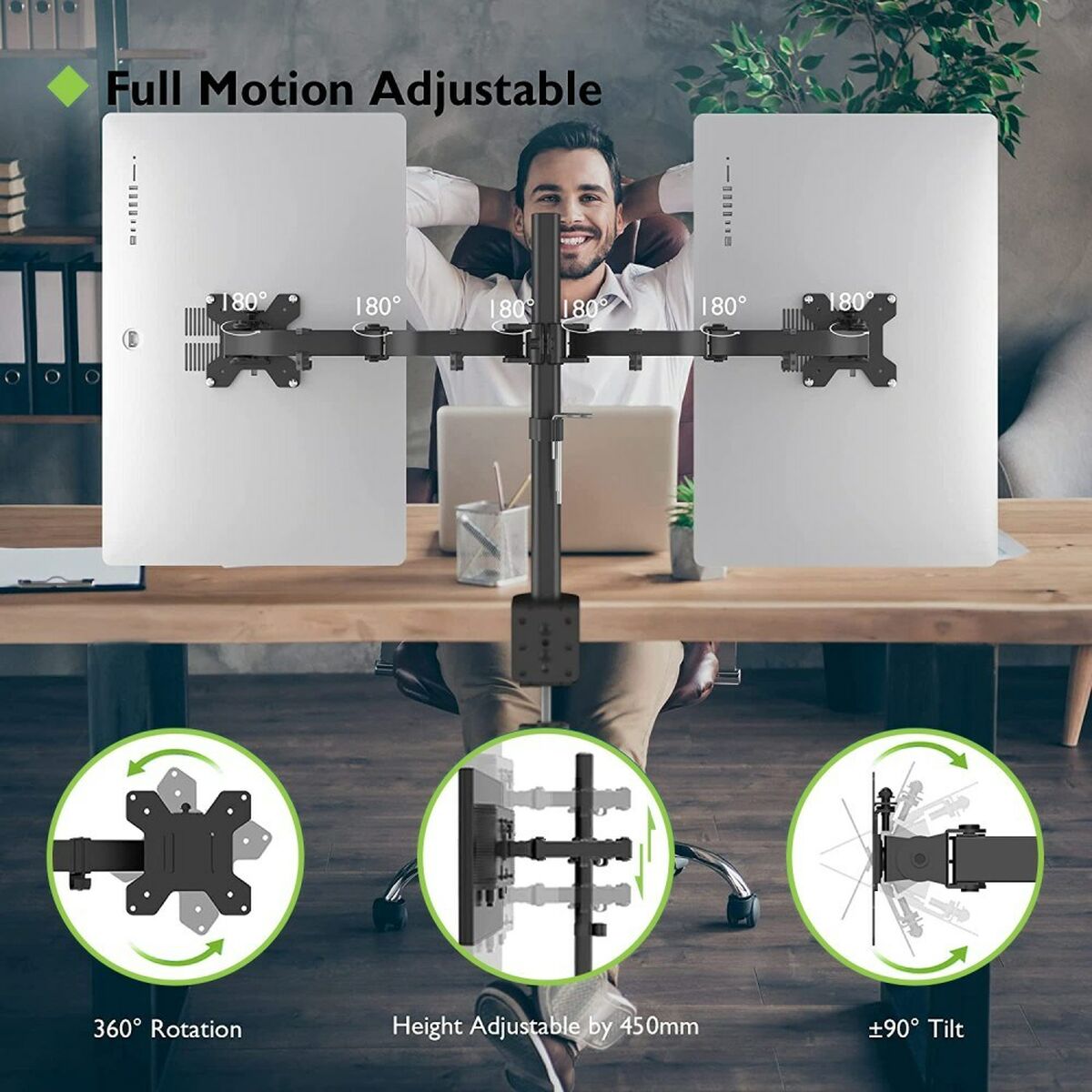 Screen Table Support Techly 027514 27" 13"
