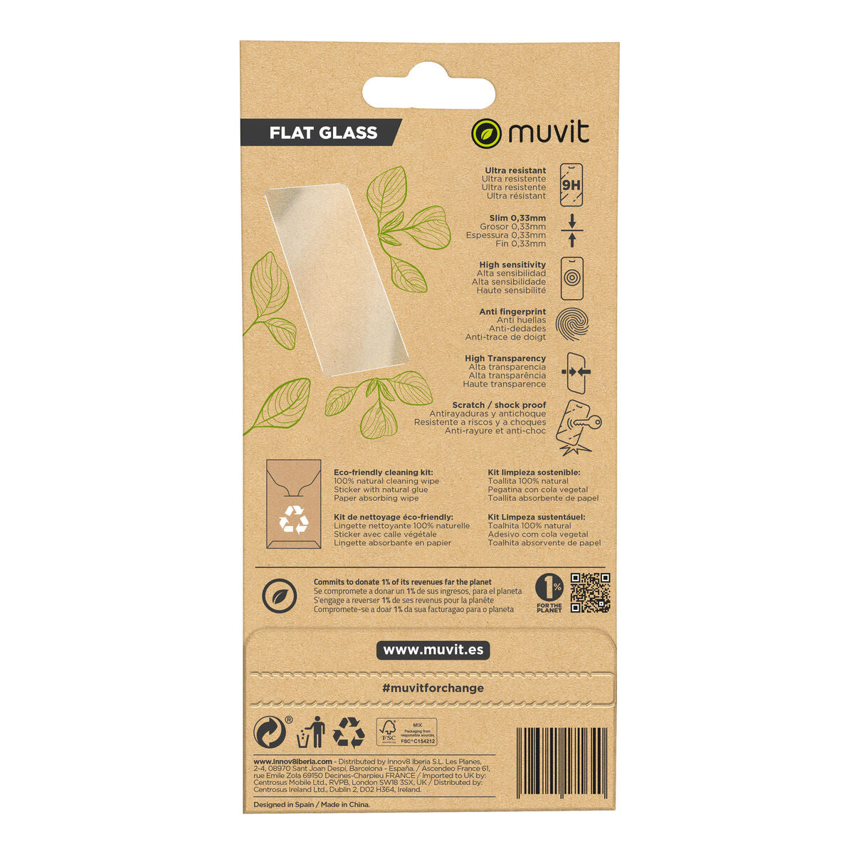 Mobile Screen Protector Muvit for Change iPhone 15 Pro Max
