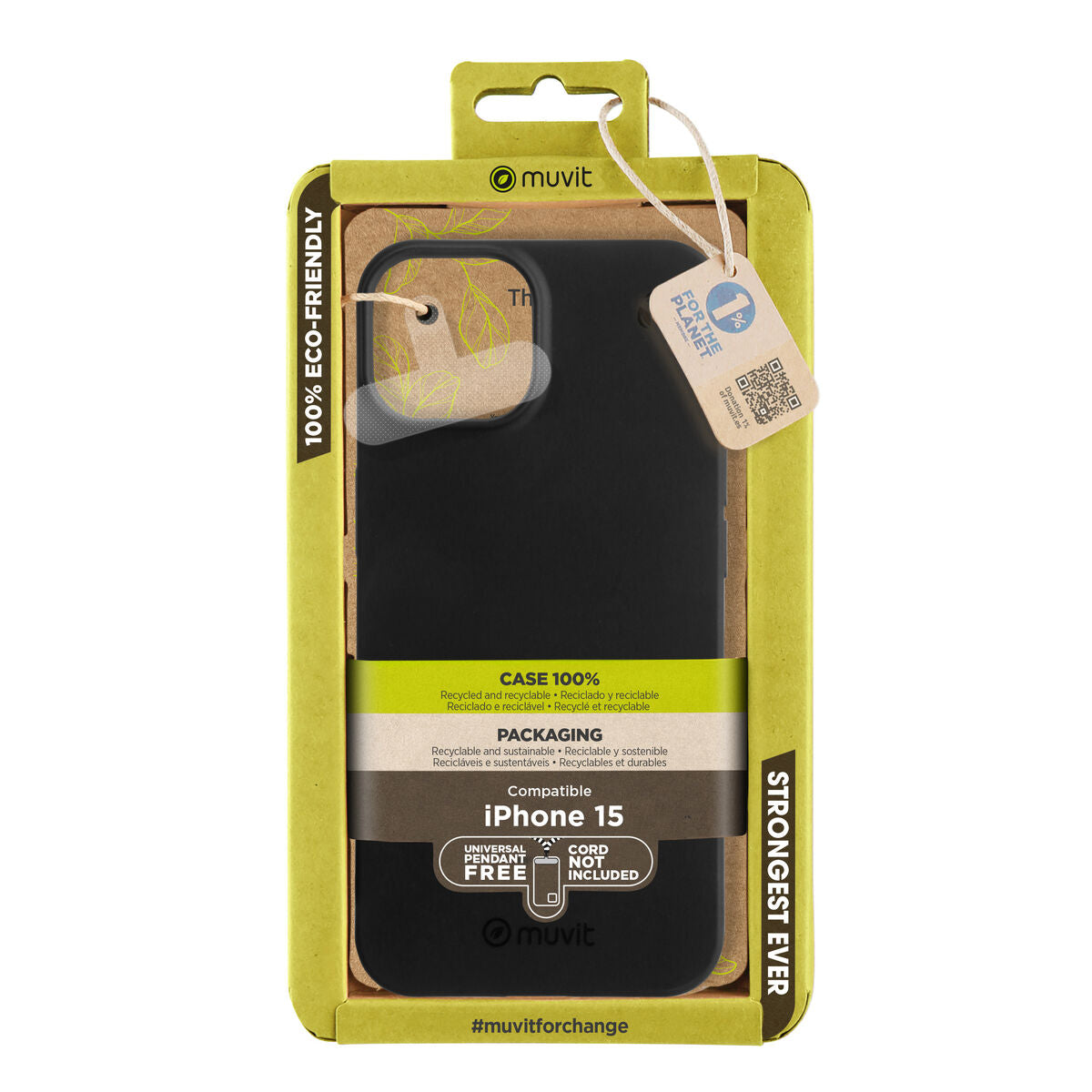 Mobile cover Muvit for Change iPhone 15 iPhone 15