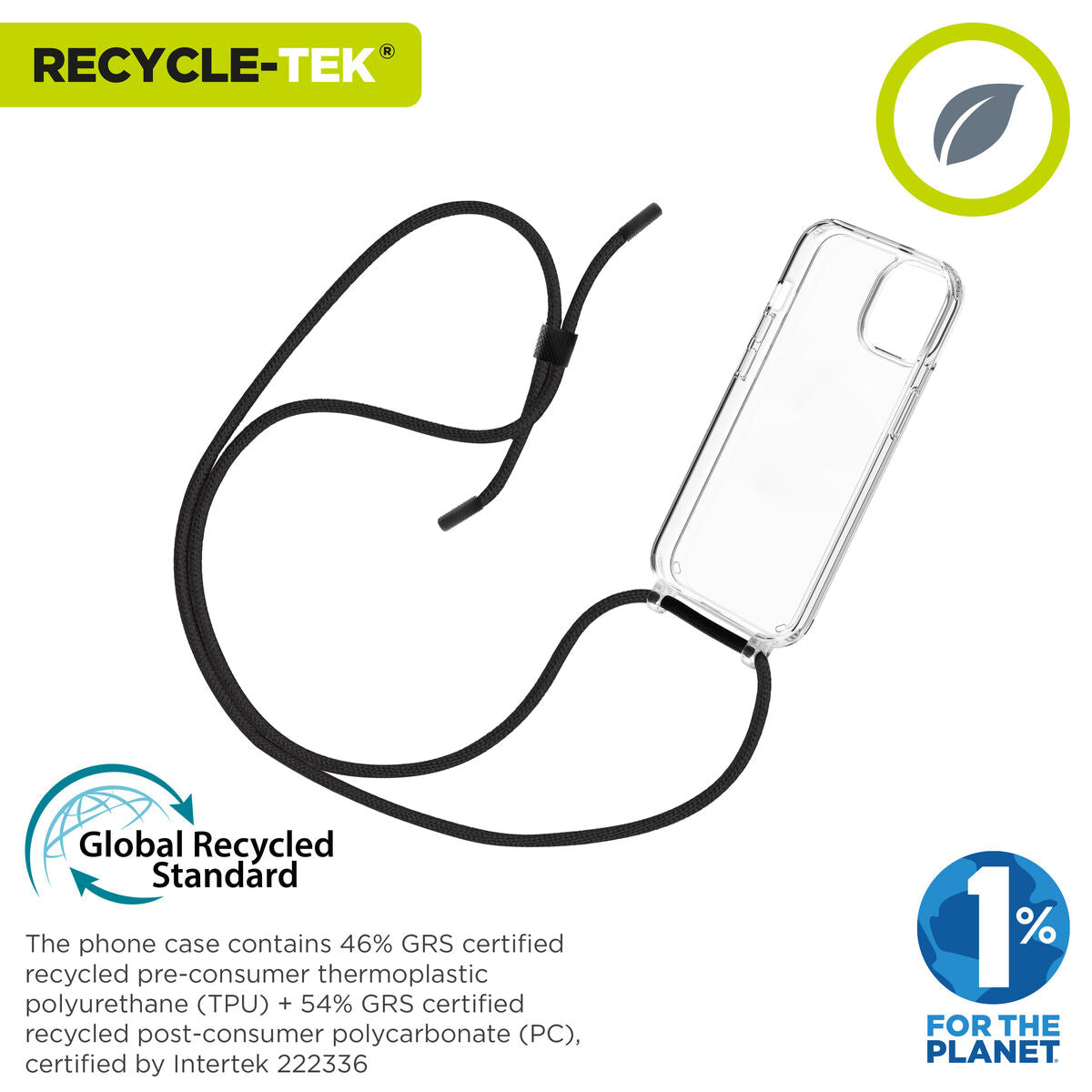 Mobile cover Muvit for Change iPhone 15 Plus Transparent