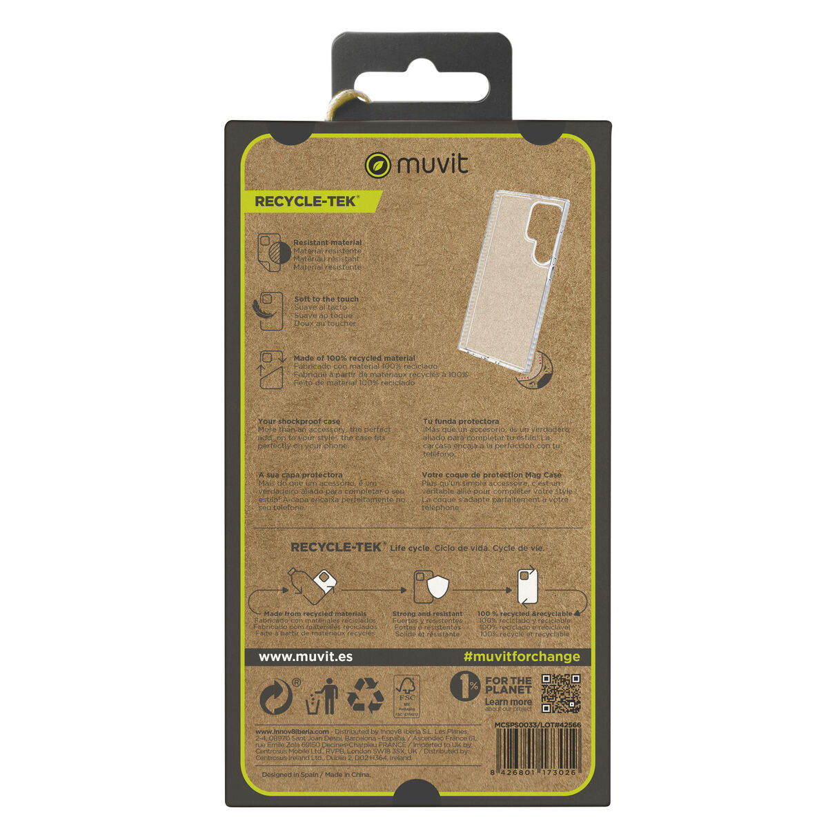 Mobile cover Muvit for Change Galaxy S24 Ultra