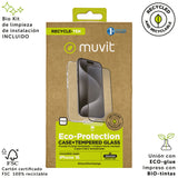 Mobile Case and Protector Muvit for Change iPhone 16 Black