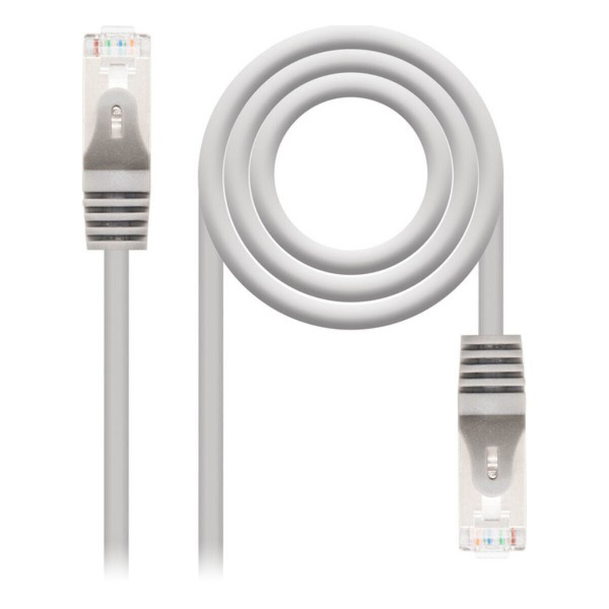 UTP Category 6 Rigid Network Cable NANOCABLE 20m Cat6e Grey 20 m (4 Units)