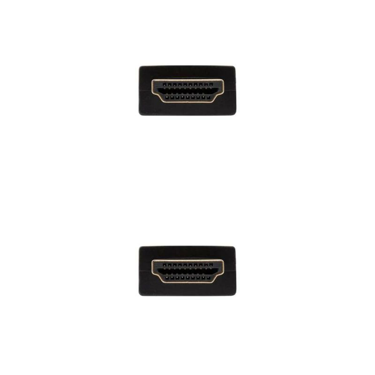 HDMI Cable NANOCABLE 10.15.3802 Black 2 m
