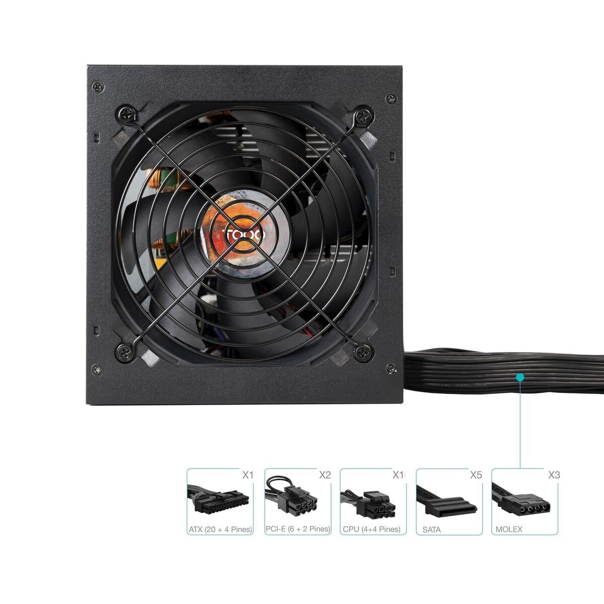 Monitor TooQ TQHELIOS-650SP ATX 650 W 80 Plus Bronze