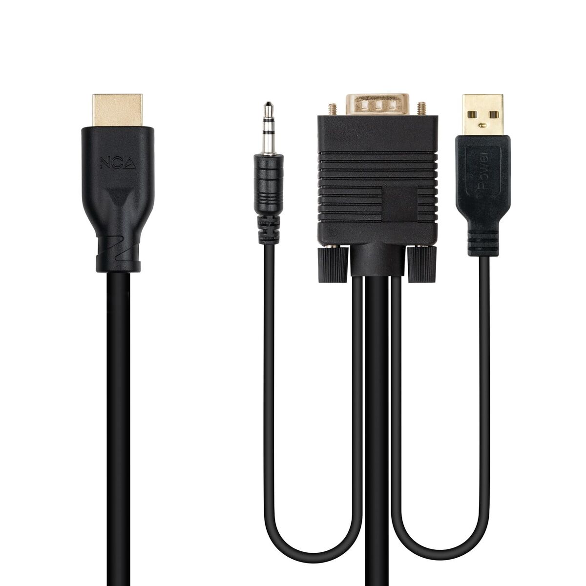 VGA Cable NANOCABLE 10.15.4612 1,8 m Black