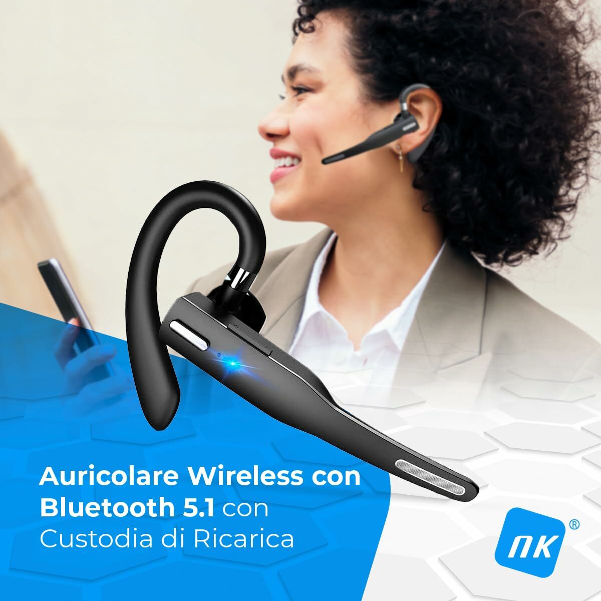 In-ear Bluetooth Headphones NK NK-FA32004 Black