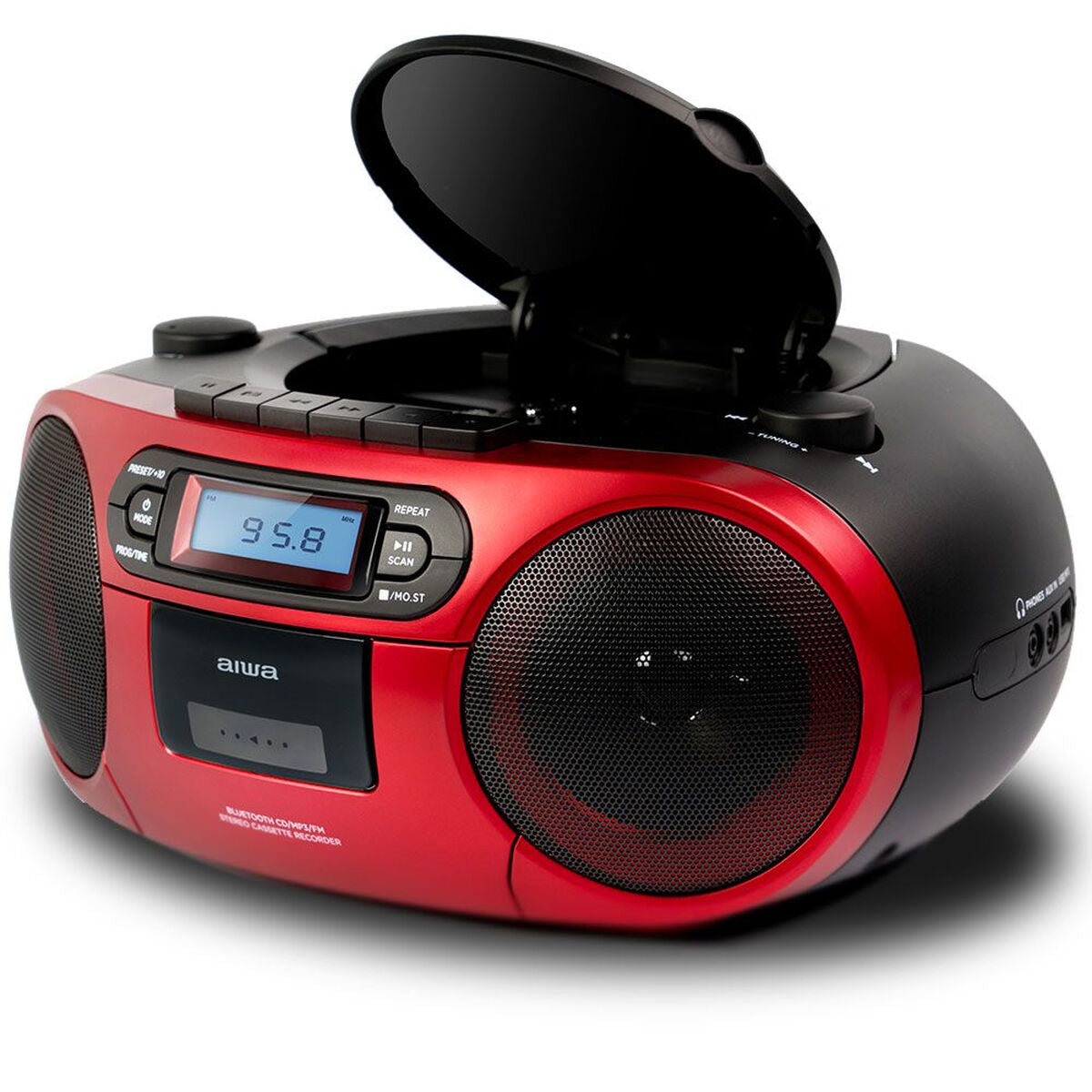Radio cassette Aiwa BBTC550RD 6W Red