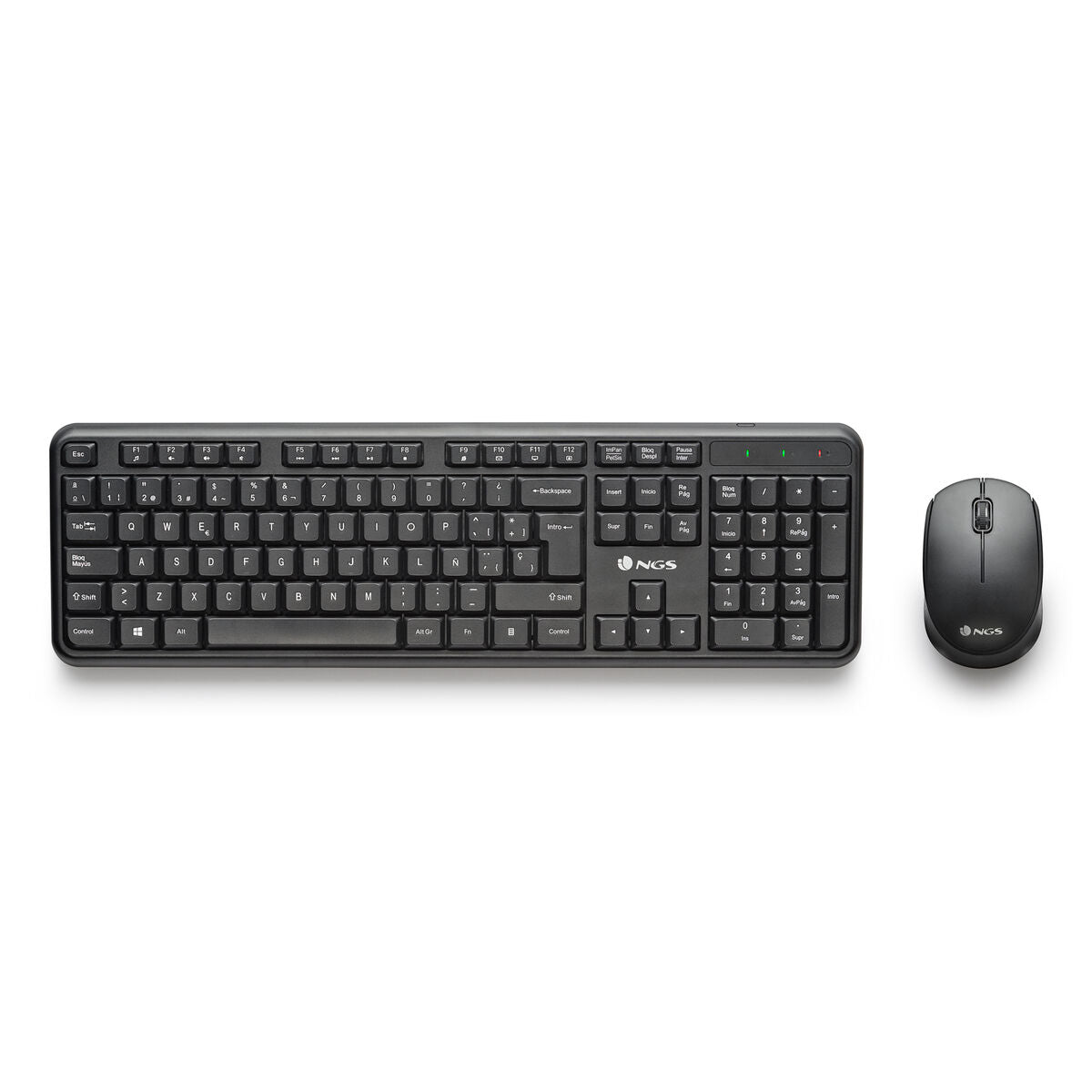 Keyboard and Mouse NGS HARMONYKIT Black