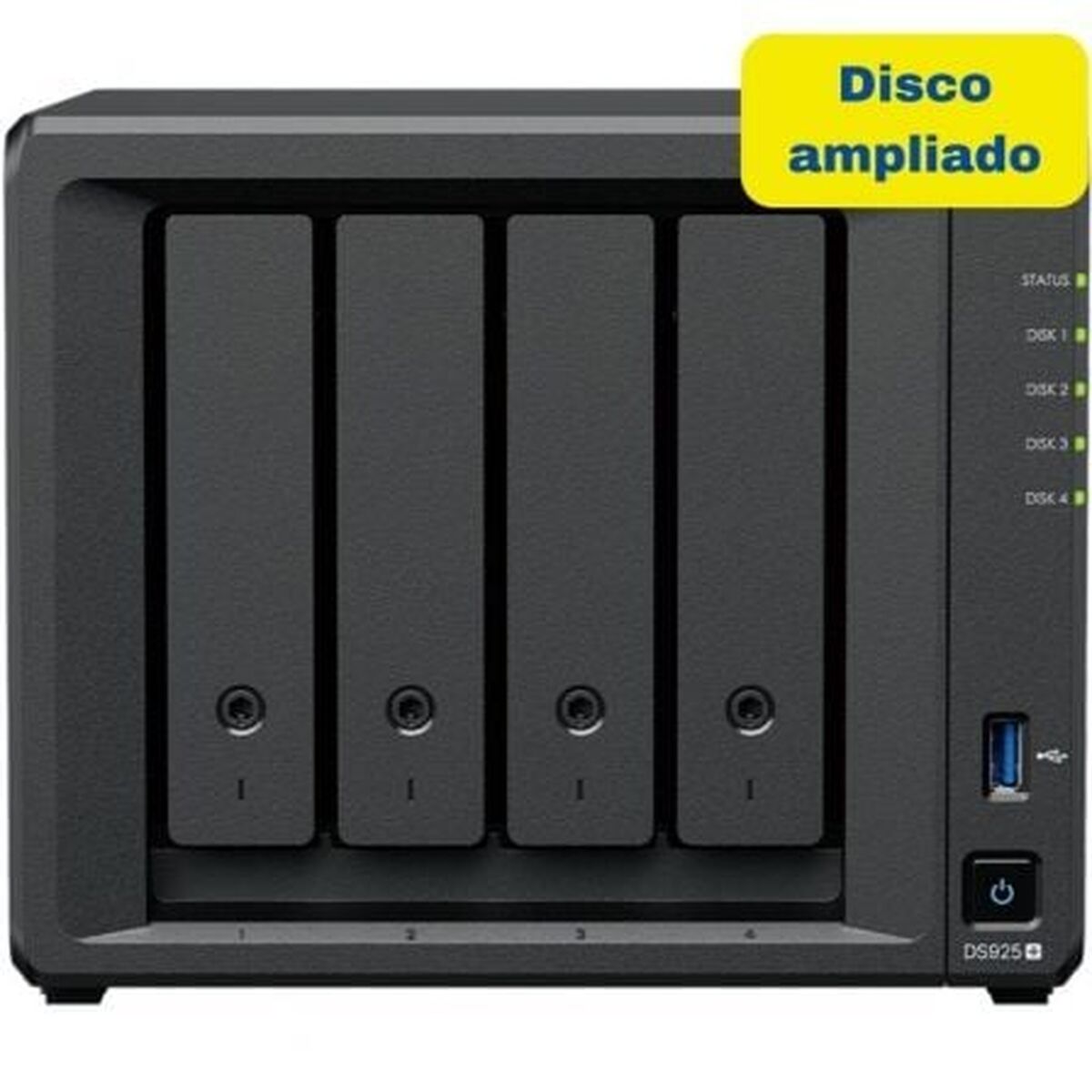 NAS Network Storage Synology DS925+ 16TB Black Intel Celeron