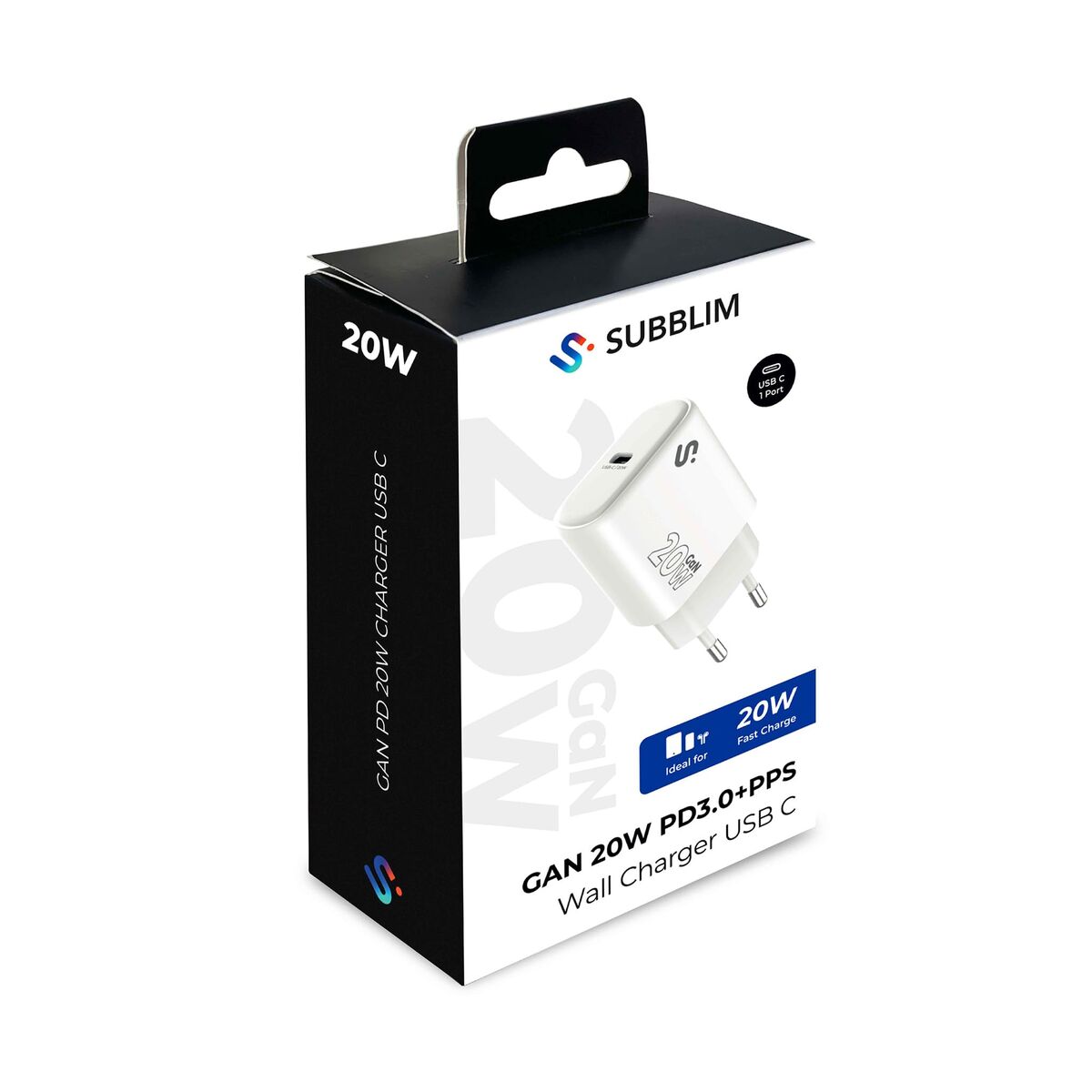 Car Charger Subblim SUBCHG-6G2001 White 20 W