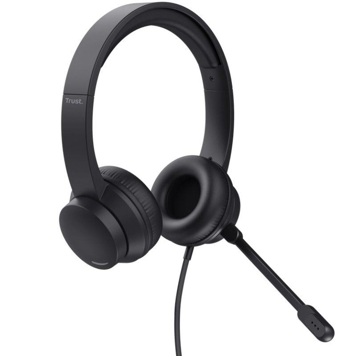 Headphones with Microphone Trust 25087 Black