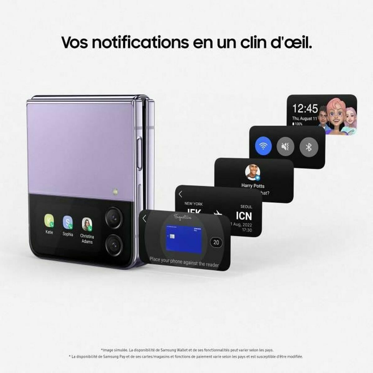 Smartphone Samsung Galaxy Z Flip4 5G 6,7" 5G 3840 x 2160 px 6,7" 8 GB RAM 256 GB Blue 256 GB