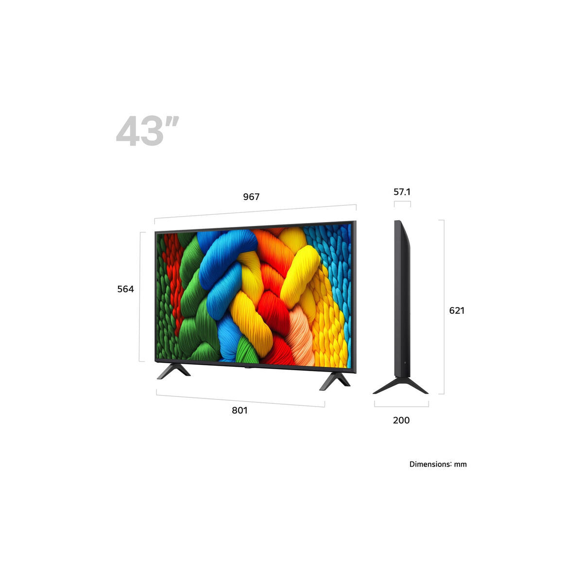 Smart TV LG 43NANO80A6BAEU 4K Ultra HD 43" LED HDR D-LED NanoCell LCD