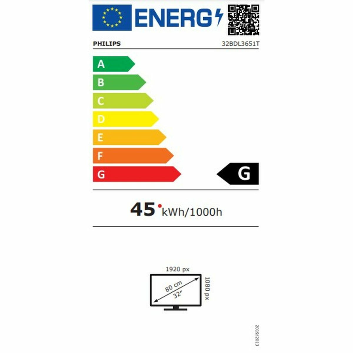 Videowall Monitor Philips 32BDL3651T/00 Full HD 32"