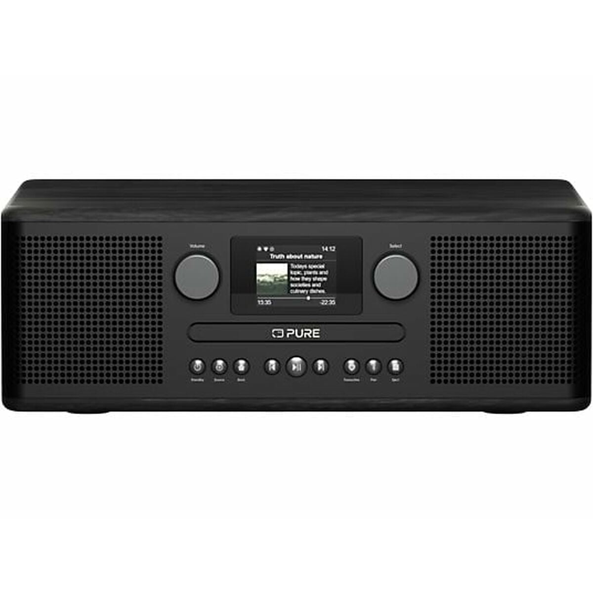 Transistor Radio Pure CLASSIC A-D6I Black FM Retro