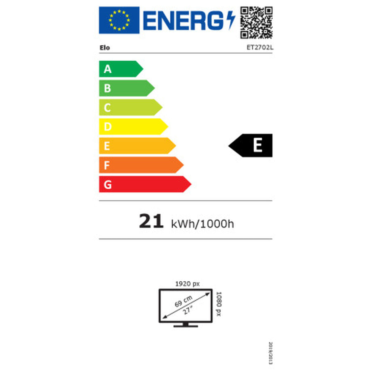 Monitor Elo Touch Systems 2702L Full HD 27"