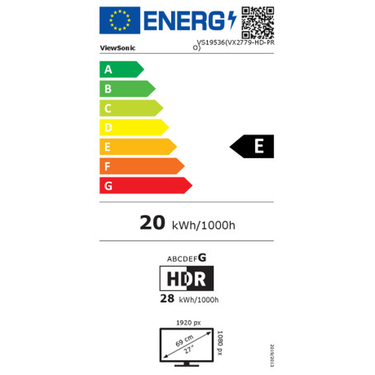 Monitor ViewSonic VX2779-HD-PRO Full HD 27"