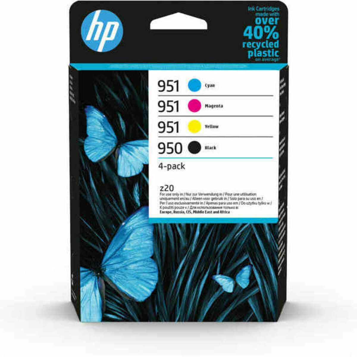 Original Ink Cartridge HP 6ZC65AE Yellow Black Magenta (4 Units)