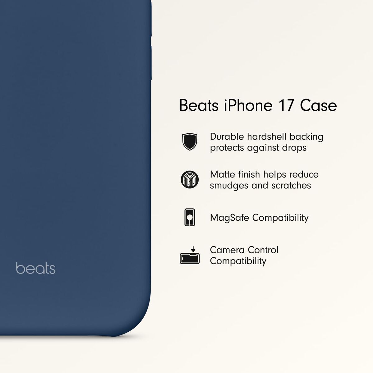 Mobile cover Beats iPhone 17 Blue Cobalt blue Apple