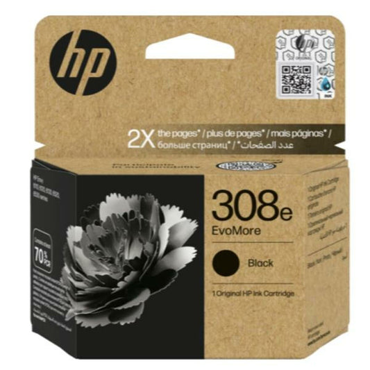 Original Ink Cartridge HP SERIES 6110, 6120, 6130, 6520, 6530 - Nº 308E Black