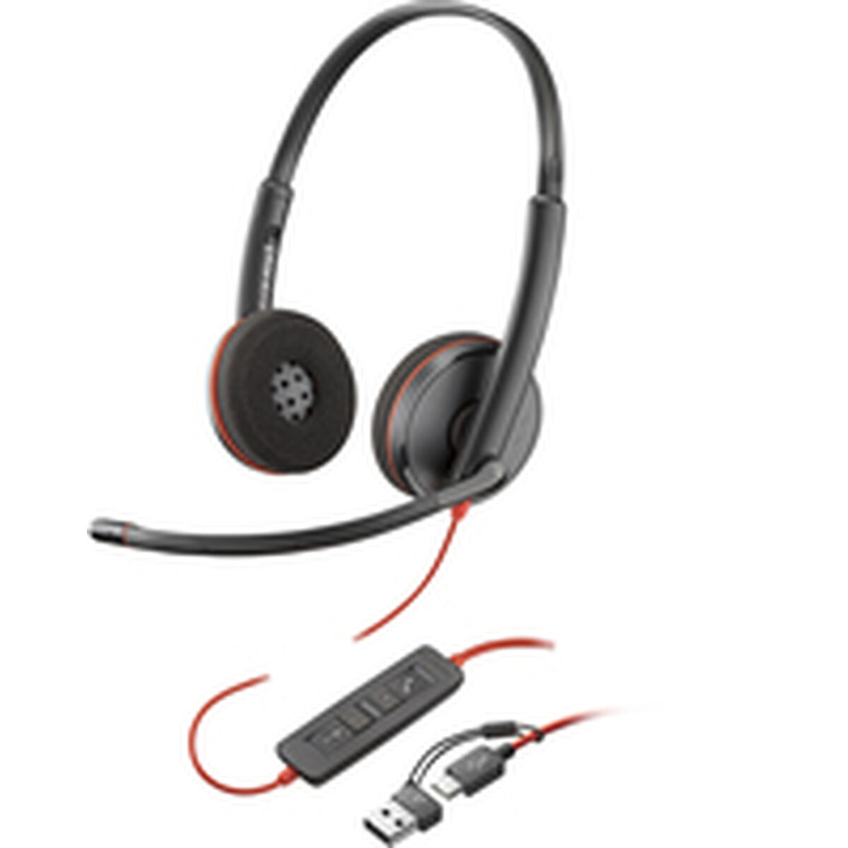 Headphones with Microphone Poly 8X2J9A6 Black