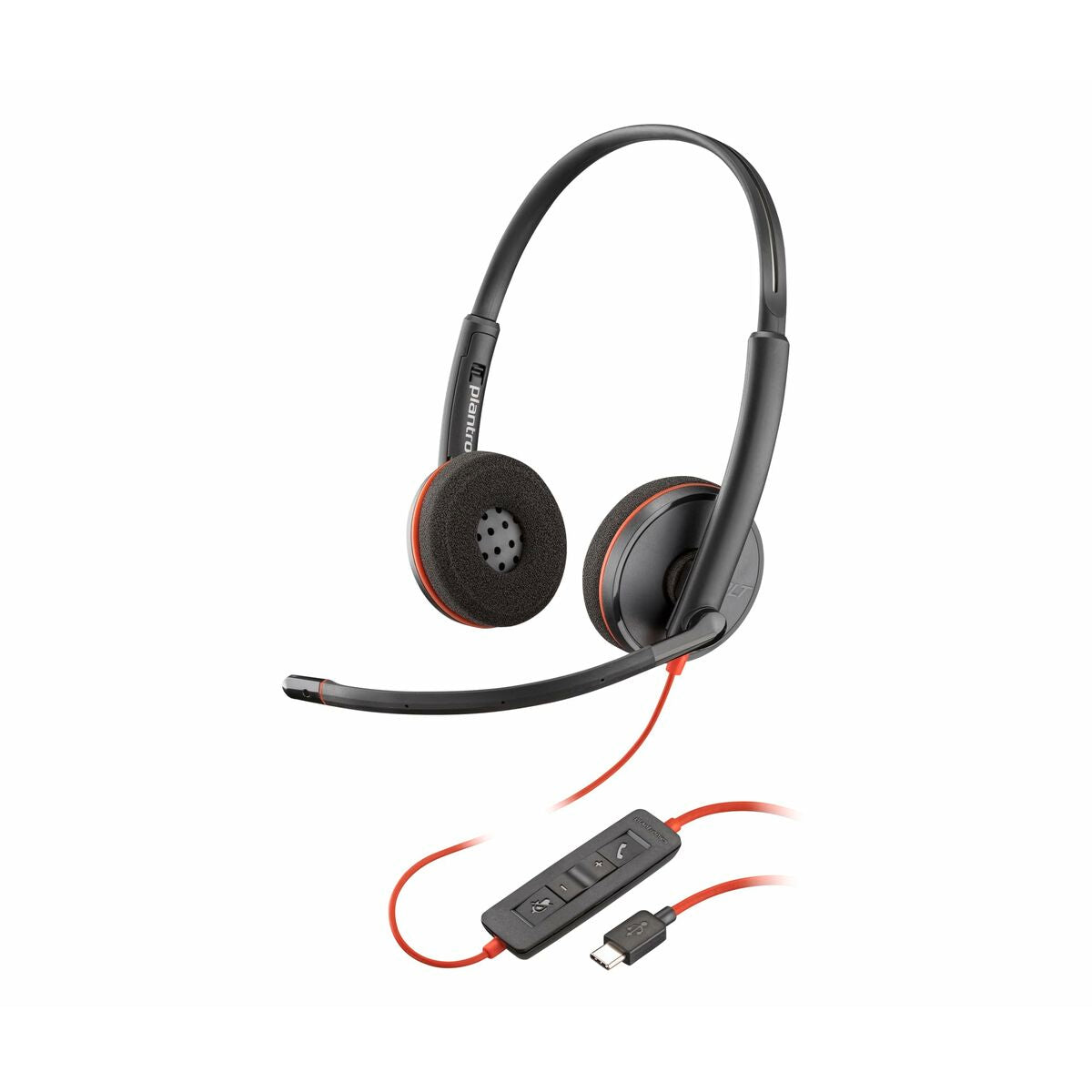 Headphones with Microphone Poly 8X2J9A6 Black