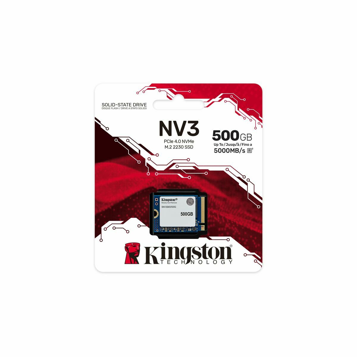 Hard Drive Kingston NV3 M.2 2230 500 GB SSD