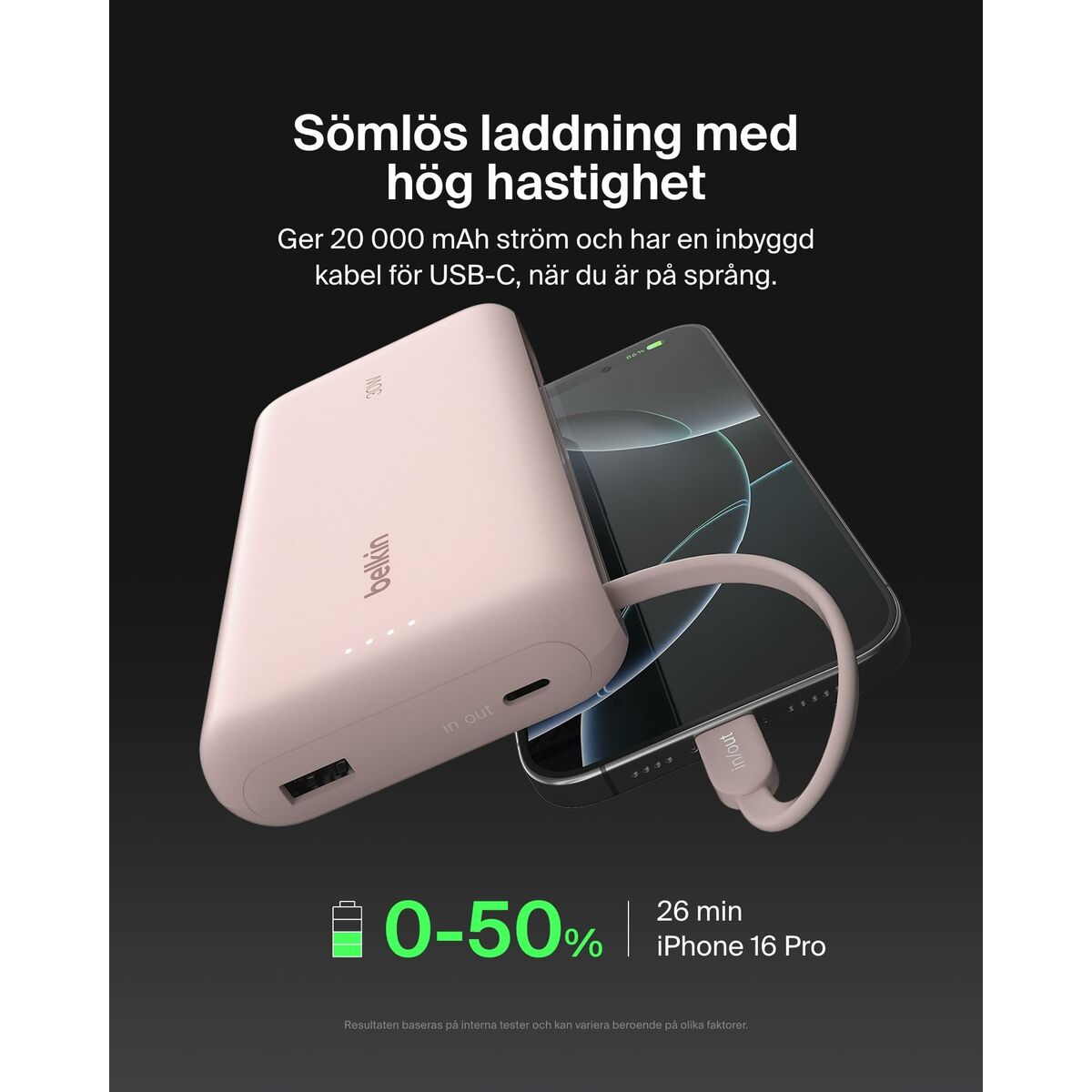 Powerbank Belkin BPB024HQPK Pink 20000 mAh
