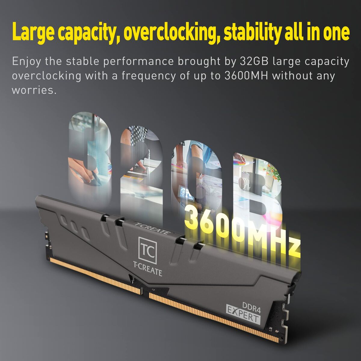 RAM Memory Team Group TTCED432G3200HC16FDC01 32 GB DDR4 3200 MHz CL16