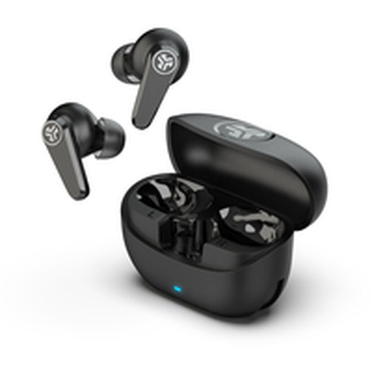Wireless Earphones with Charging Case JLab IEUEBGOPODSRBLK124 Black