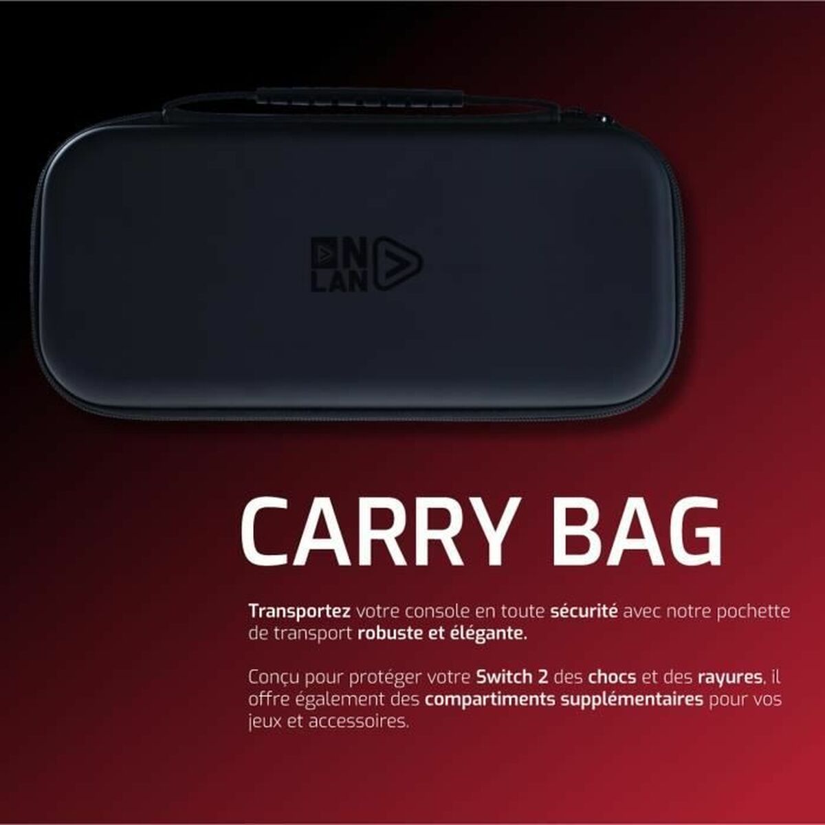 Case for Nintendo Switch Onlan Nintendo Switch 2 Black