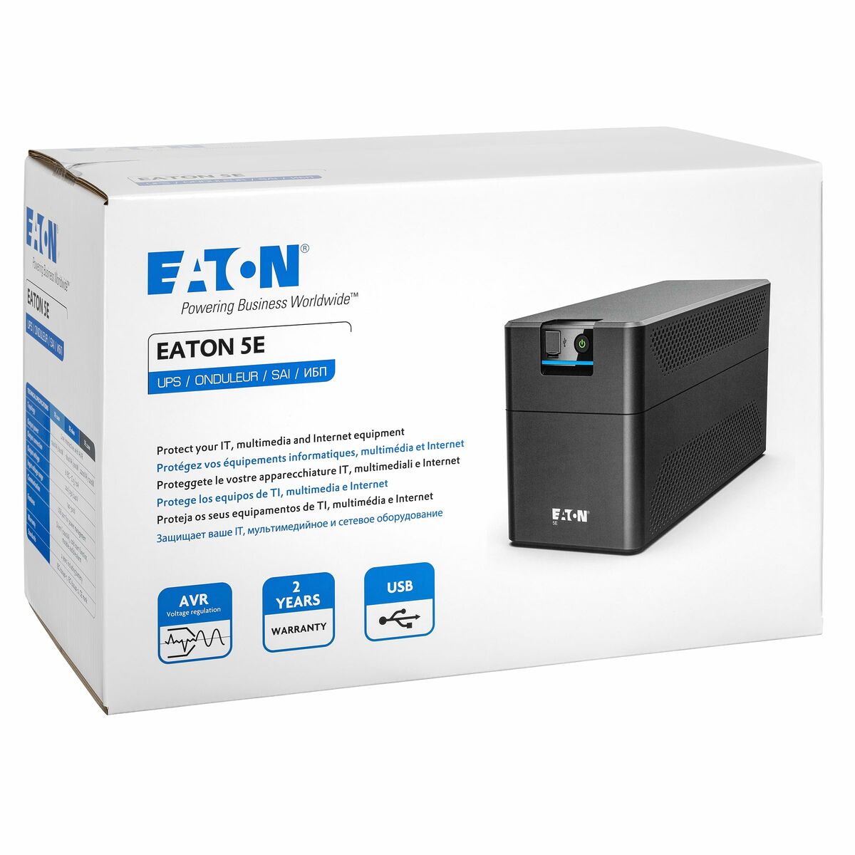 Uninterruptible Power Supply System Interactive UPS Eaton 5E Gen2 700 USB 360 W