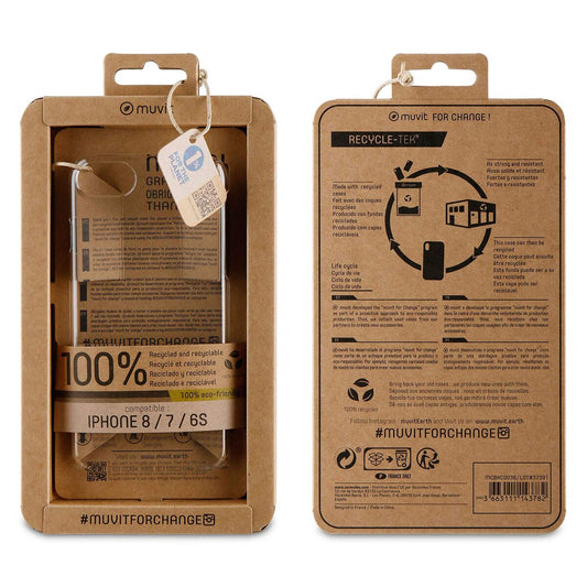 Tablet cover Muvit Black Transparent