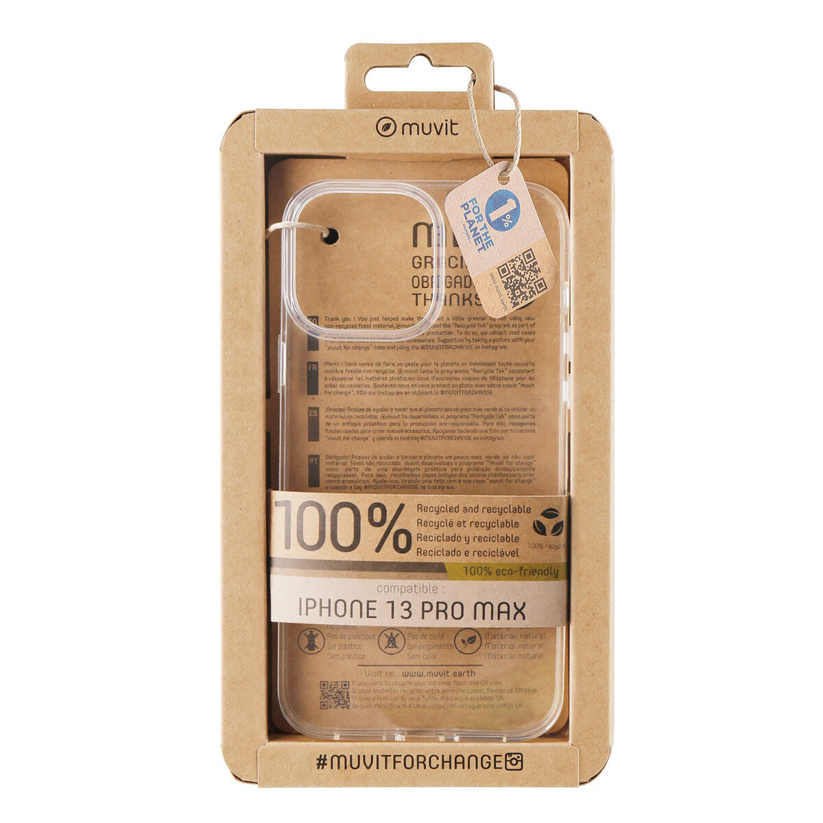 Mobile cover Muvit for Change iPhone 13 Pro Max