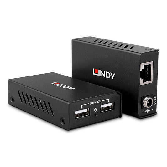 USB to RJ45 Network Adapter LINDY 43408 Black